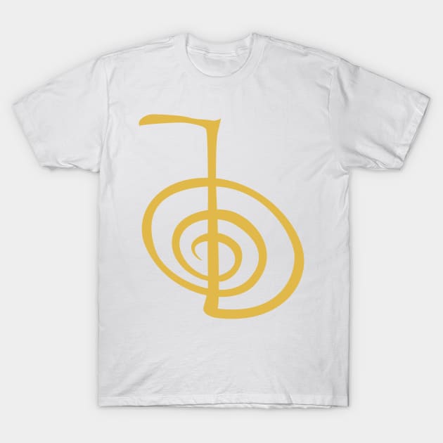 Cho ku rei Reiki Symbol Gold_2 T-Shirt by sanaca